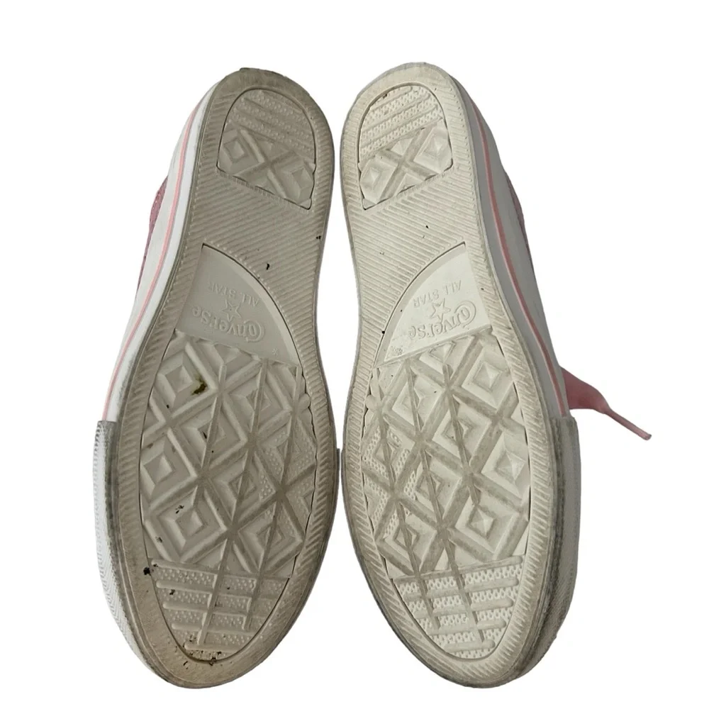 Converse All Star Party Dress Low Top Pink Glitter Sneakers